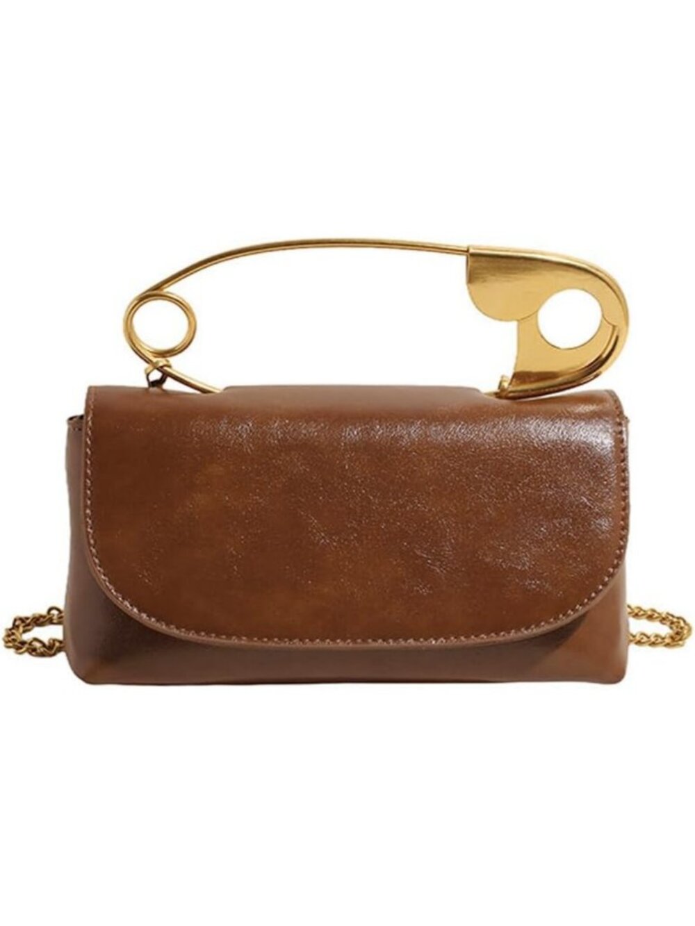 Trendy Women's Unique Safety Pin Crossbody Bag - Chic & Stylish Handbag